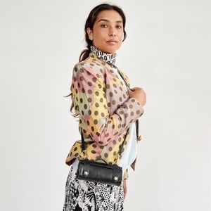 Clare V. Petit Voyage in Black Rustic Leather